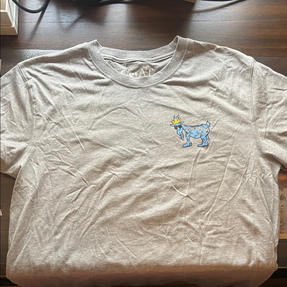 GOAT lacrosse Gray Crewneck Tee